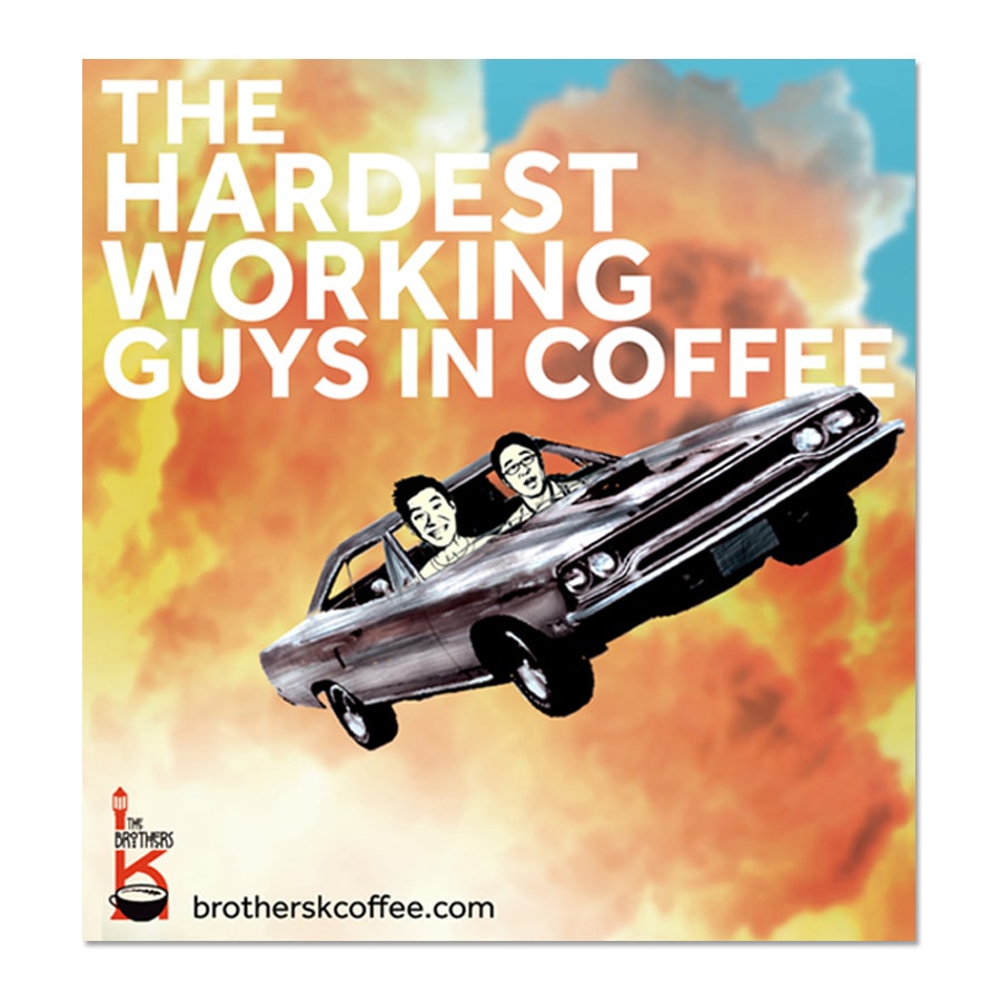 Image of a Brothers K Coffee ad run in the Onion ca. 2010